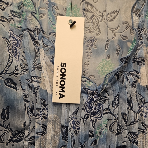 Sonoma pintuck sleeveless polyester blouse. Women's size XL. New with tags. - Picture 5 of 5